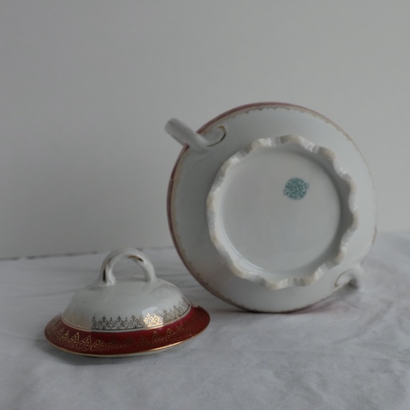 Vintage Bassett Limoges Bss60 Sugar Bowl - Picture 5 of 6